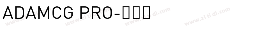 ADAMCG PRO字体转换